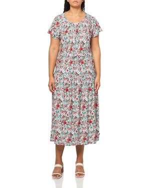 Nautica Knit Midi Dress Bloom Multi - Multicolor