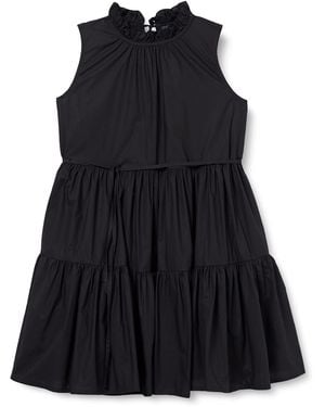 French Connection Rhodes Poplin Belted Dress Casual - Black