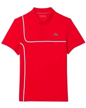 Lacoste S Daniil Medvedev Regular Tennis Polo Shirt - Red