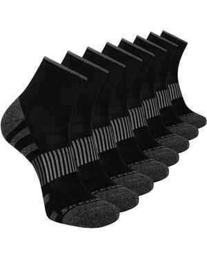 Skechers 8-pack Work Collection High Quarter Crew Socks - Black