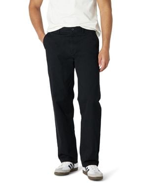 Amazon Essentials Relaxed-fit Cotton Chino Trousers - Black