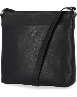 Timberland Grand sac à bandoulière en cuir - Noir