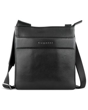 Bugatti Nome Borsa a tracolla da uomo in pelle - Nero