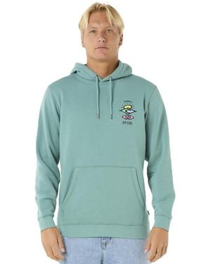 Rip Curl Felpa Uomo Search Icon Felpa Nera - Verde