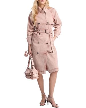 Michael Kors Trench da donna in denim doppiopetto - Multicolore