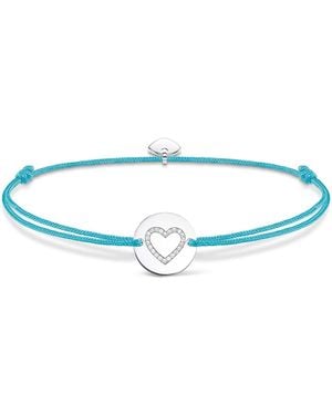 Thomas Sabo Bracelet Little Secret Heart Turquoise 925 Sterling Silver Ls069-401-31-l20v - Blue