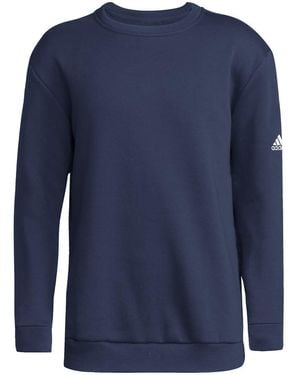 adidas Maglia a maniche lunghe in pile per giovani maglione maglione - Blu