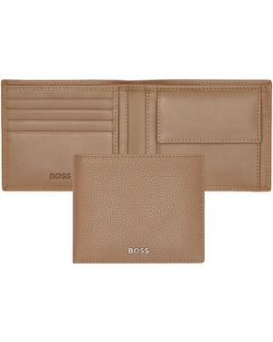 BOSS Classic Grained Portemonnee - Bruin