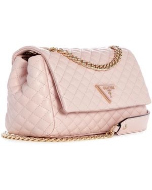 Guess Rainee Trapunta convertibile Xbody Flap Bag Pale Rosa