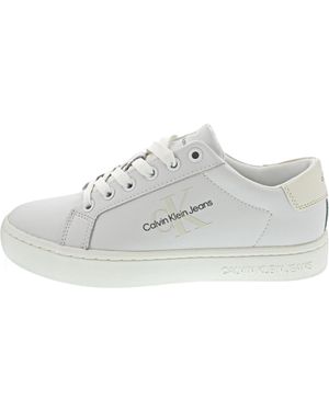 Calvin Klein Jeans Mujer Sneaker con Suela Cupsole Classic Laceup Zapatillas - Negro