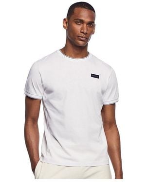 Hackett Hs Badge Tee T-Shirt - Weiß