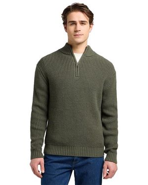 Lee Jeans CLEAN Half Zip Knit Sweater - Grün