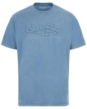 Guess Maglietta Eco a maniche corte da uomo - Blu