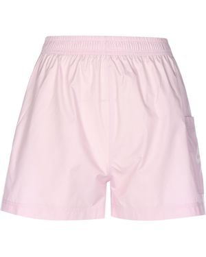 Nike W NSW ESSNTL Wvn HR Short Pantaloncini - Rosa