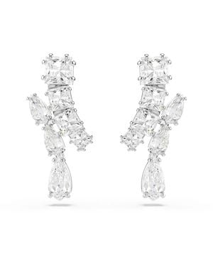 Swarovski Pendientes Matrix - Blanco