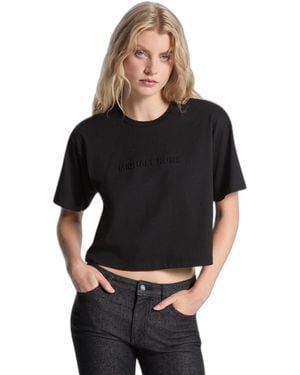 Michael Kors T-shirt oversize da donna con strass - Nero