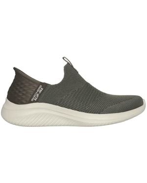Skechers Ultra Flex 3.0 Cozy Streak Sneaker Voor - Bruin