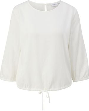 Comma, Bluse 3/4 Arm - Weiß