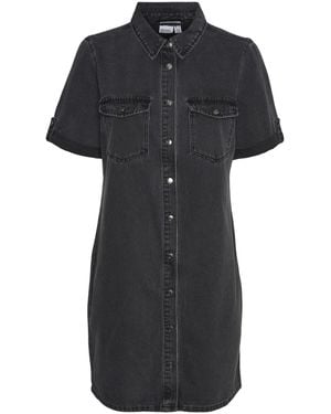 Vero Moda Vmjennie LS-Pantaloncini Mix Noos Abito - Nero