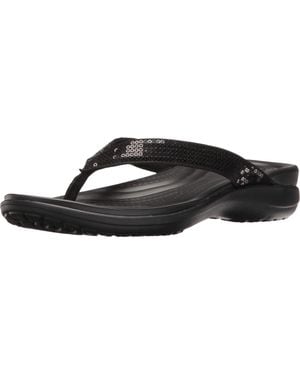 Crocs™ Capri V Sequin Flip - Schwarz