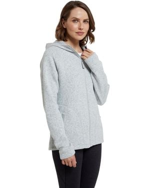 Mountain Warehouse Nevis Full Zip Womens Fleece Jacket - Lightweight, Compact & Breathable Coat With Pockets - For Spring Summer - White