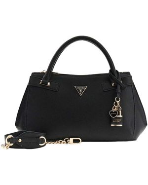 Borsa GUESS Dea Girlfriend Satchel | Cartella Donna In Eco-pelle | Tracolla Staccabile E Hardware Oro