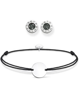 Thomas Sabo Sabo Schmuck Set Armband Ohrstecker 925 Sterlingsilber SET0613-173-11-L20v - Weiß