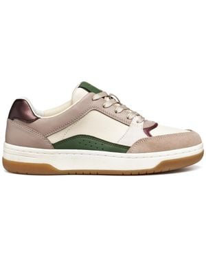 Geox Sneaker D564QB beige - Weiß