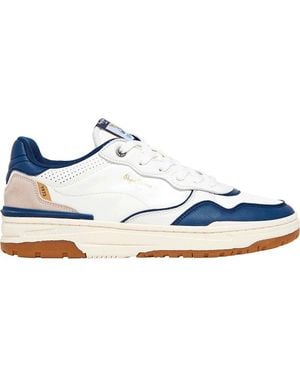 Pepe Jeans Chester Ivy Lederschuhe weiß - Blau
