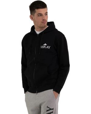 Replay M6528 Sweatshirt à Capuche - Noir