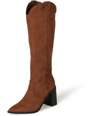 The Drop Bottes Western Cassandra - Marron