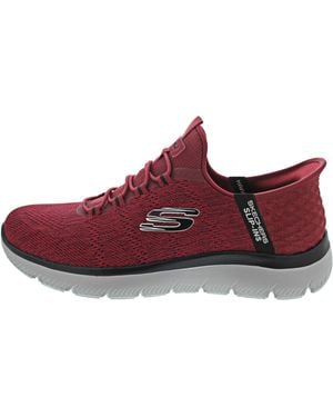 Skechers Summits Key Pace Hands Free Slip-in Loafer - Red