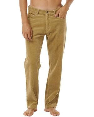 Rip Curl Classic Surf Cord Pants 34 Beige - Yellow