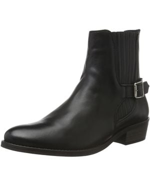Vero Moda VMJEANET Leather Biker Boots - Schwarz