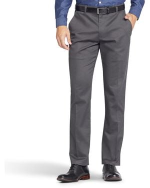 Lee Jeans Total Freedom Stretch Slim Fit Flat Front Pant - Gray