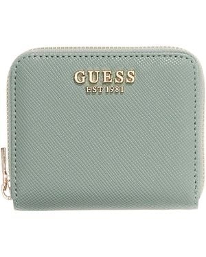 Guess Purse Serenova Slg Small Zip Around Light Sage Mint - Green