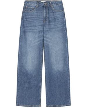 Springfield Overhemd Met Structuur Met Boomborduurwerk - Blauw