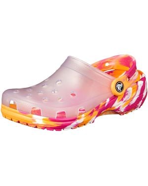 Crocs™ ClassicTranslucentMarbledClog - Zoccoli, White/Multi, - Nero