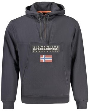 Napapijri Burgee Hzh 2.0 Np0a4i5e Hoodie Black - Grey