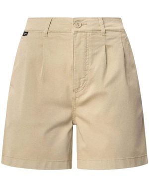 Pepe Jeans Mid Waist Regular Chino Vania Shorts - Natur