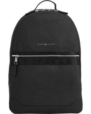 Tommy Hilfiger Hombre Mochila Elevated Nylon Equipaje de mano - Negro