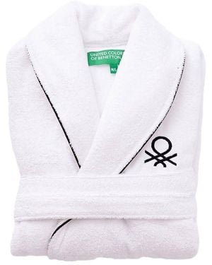 Benetton Core Blanco Bademantel - Weiß