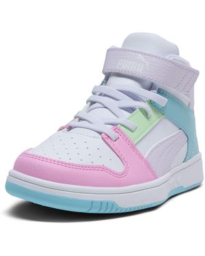 PUMA Rebound Layup Mid Hook And Loop Sneakers - Blauw