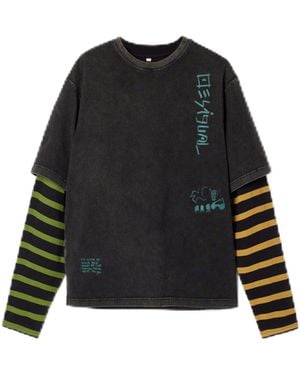Desigual Knit T-shirt Long Sleeve - Black