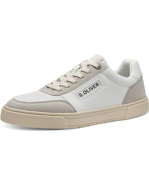S.oliver Sneaker flach zum Schnüren Freizeit - Weiß