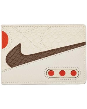 Nike Icon Air Max 90 Card Wallet Unisex Card Wallet Pale Ivory - Skin, Ivory (ral 1013), Adulto, Streetwear - Natural