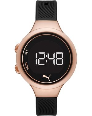 PUMA Orologio Digitale al Quarzo Donna con Cinturino in Plastica P1038 - Nero