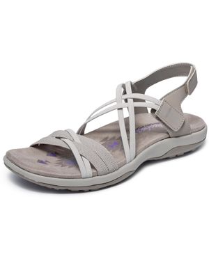 Skechers Reggae Slim-takes Two Flat Sandal - Metallic
