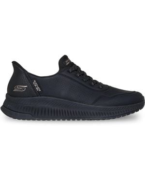 Skechers Bobs Squad 4 Key Look Women's Black Trainers - Uk 6 - Blue