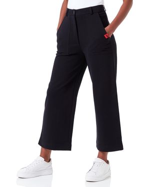Love Moschino Regular Fit Personalized withlogo Rubber Label Pantaloni Casual - Blu
